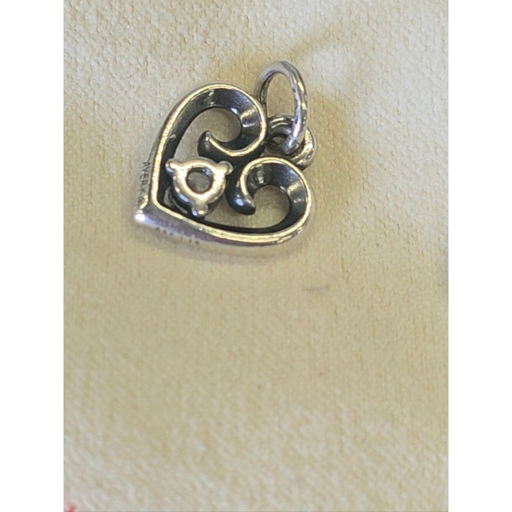 1 James Avery Sterling Heart Charm Pendant with Colored Gemstones - Birthstones - Picture 11 of 13